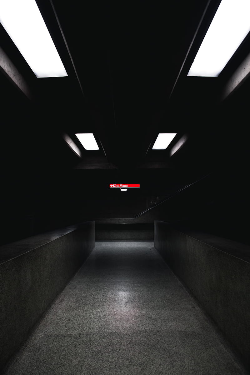 corridor, dark, room, lighting, HD phone wallpaper