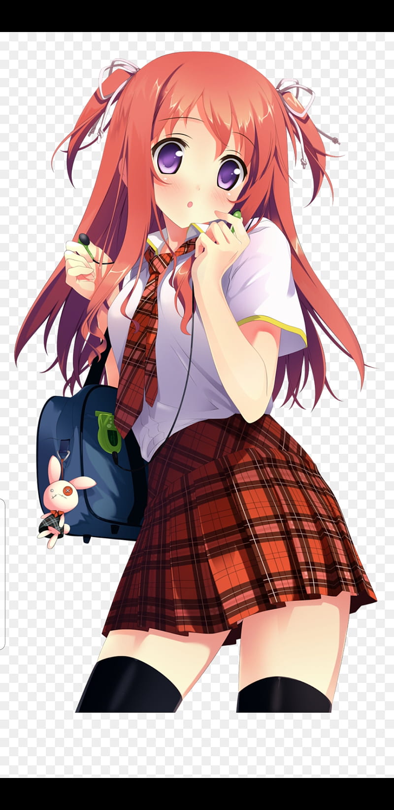 Anime school girl, cute, cute anime girl, HD mobile wallpaper | Peakpx