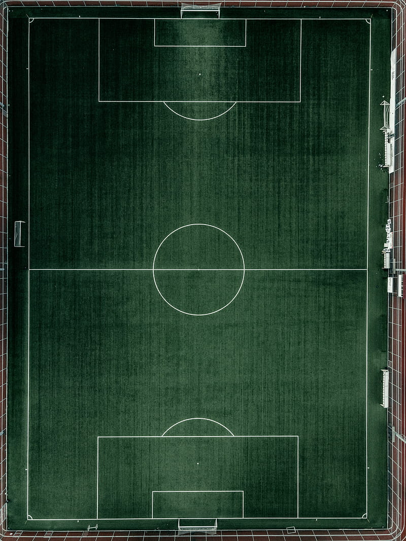 Campo de fútbol, ​​vista aérea, fútbol, ​​césped, verde, Fondo de pantalla  de teléfono HD | Peakpx