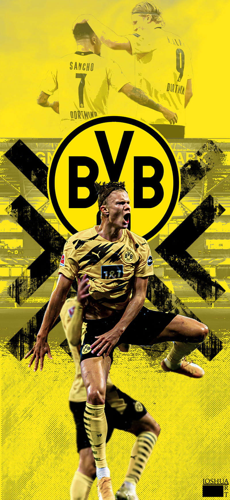 Borussia Dortmund, erling haaland, football, haaland, jadon sancho, sancho, team, HD phone wallpaper