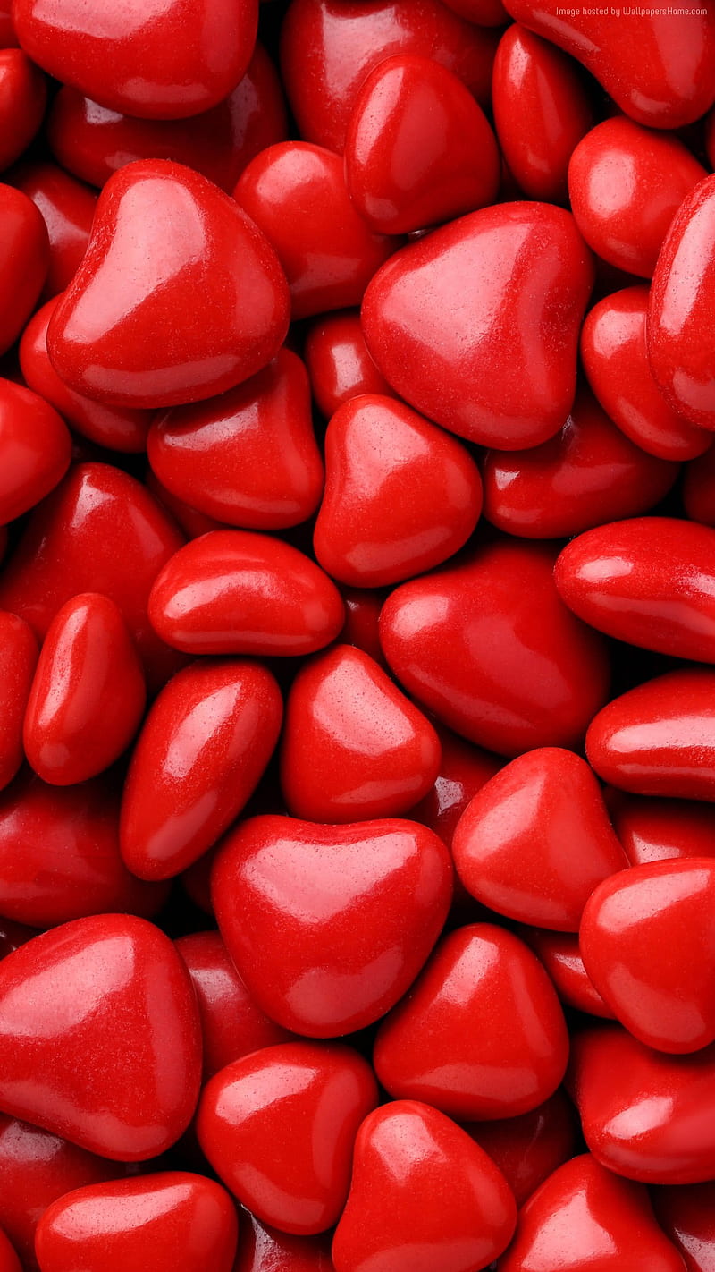 Valentine's Day iPhone wallpaper candy hearts