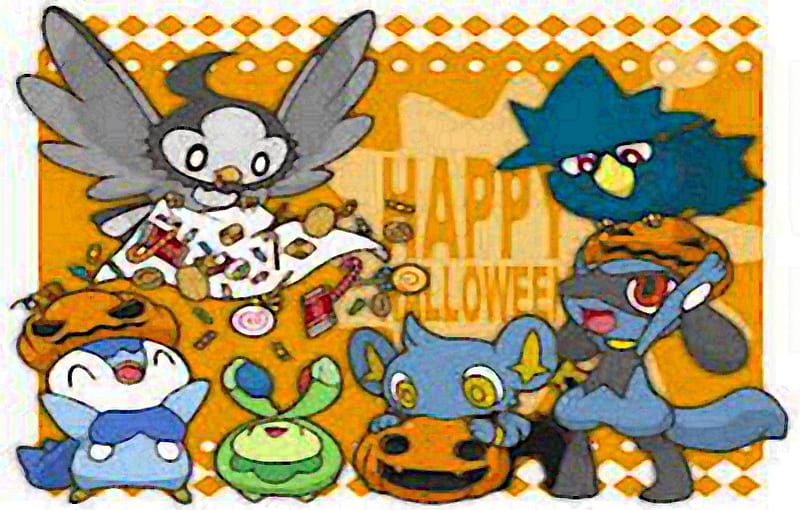 Piplup halloween, pokemon, piplup, halloween, HD wallpaper