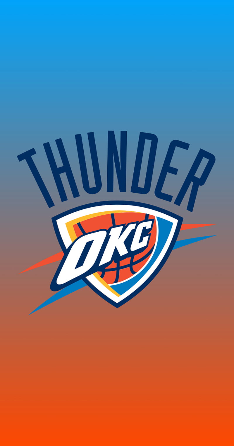 okc oklahoma thunder wallpaper iphone  android  Oklahoma city thunder  logo Oklahoma city thunder Thunder