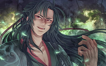 Wallpaper Shoujo, Red Eyes, Wei Wuxian, Mo Dao Zu Shi, Flute -  Resolution:1920x1080 - Wallpx