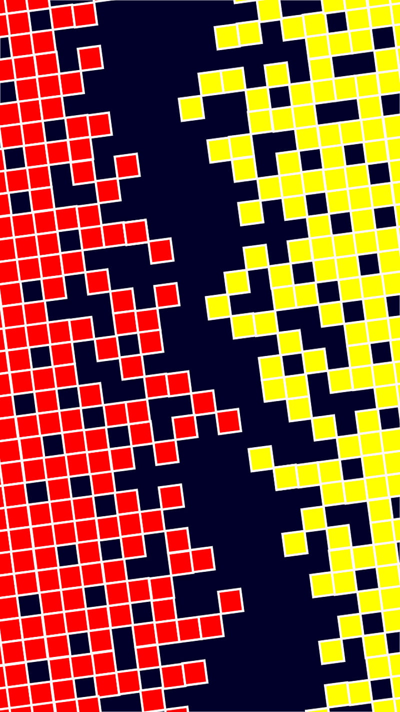 pixels too near, abstract, classic, color, iphone, pixes, red, windows, yellow, HD phone wallpaper