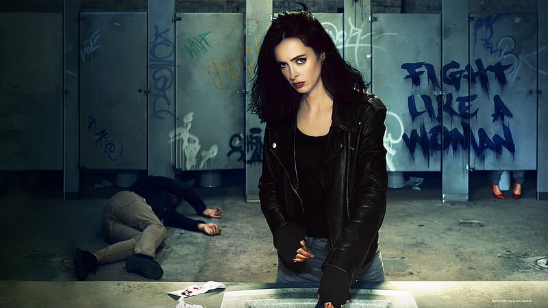 Jessica Jones, art, jessica, jones, marvel, strong woman, HD wallpaper