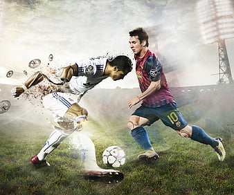 Background Messi And Ronaldo Wallpaper Discover more Argentine, Football,  Messi And Ronaldo, Portugu…