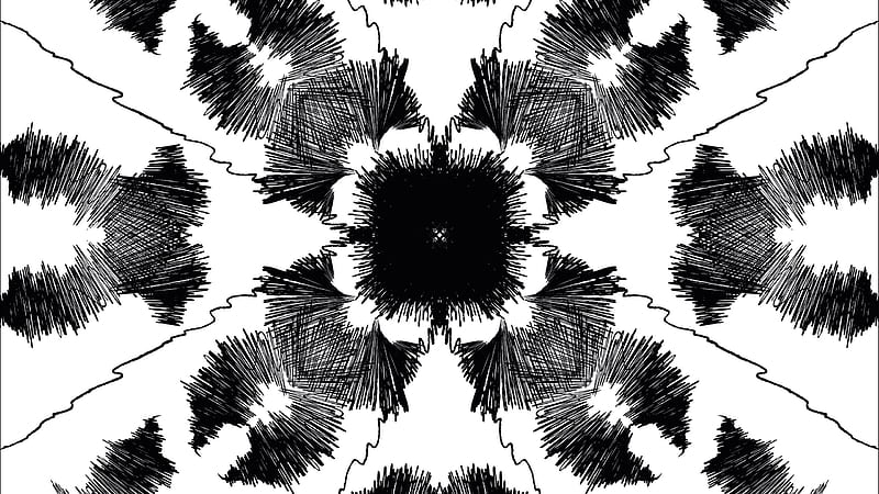 Black & White Digital Art Abstract, HD wallpaper