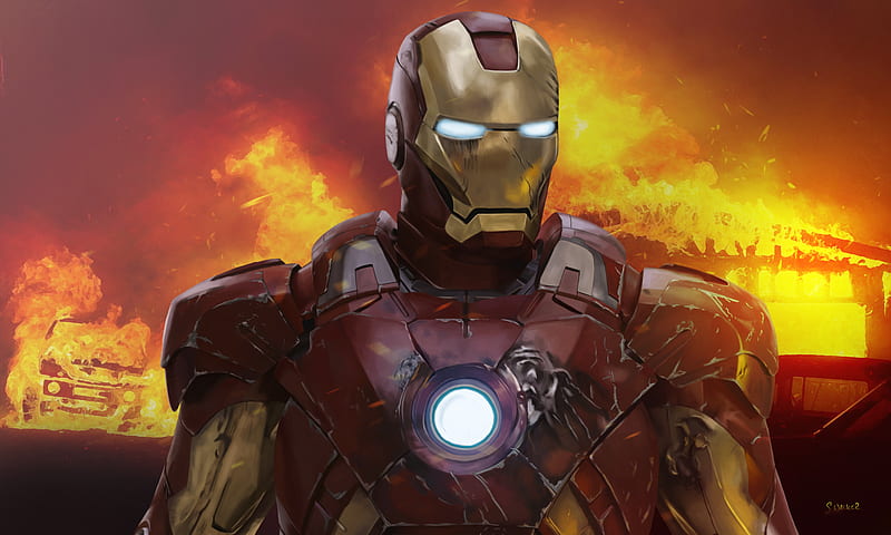 Iron Man New, iron-man, superheroes, , artist, HD wallpaper