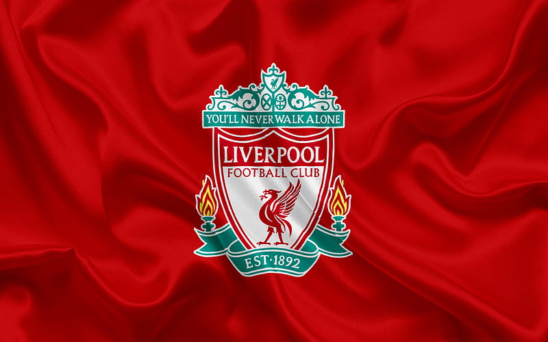 Liverpool FC, Football Club, Premier League, football, Liverpool, United Kingdom, England, flag, emblem, Liverpool logo, English football club, HD wallpaper