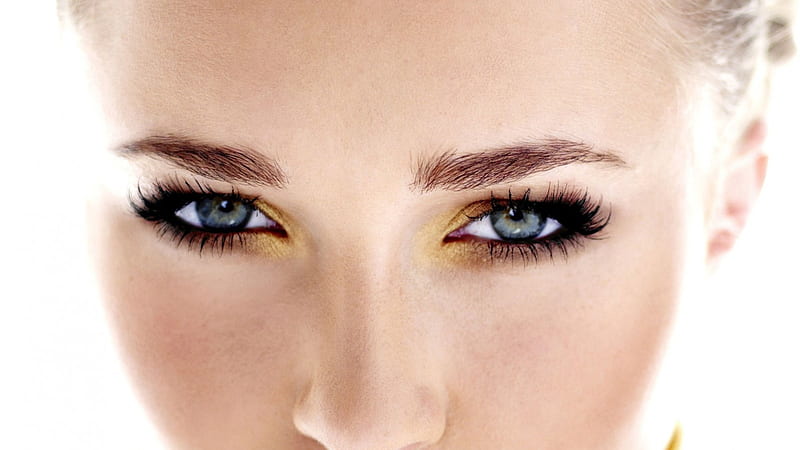 Hayden Panettiere, eye liner, close up, actress, green eyes, eye shadow, HD wallpaper