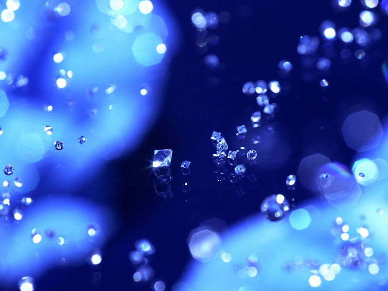 Gem Quality Synthetic Diamonds. jpg, sparkle, gem stones, blue, sparkly diamonds, HD wallpaper