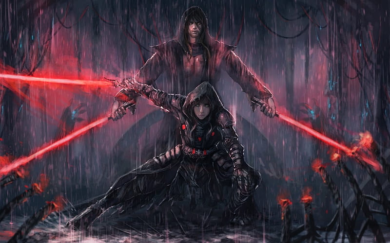 Star Wars Knights of the Old Republic II The Sith Lords, characters, art, HD wallpaper