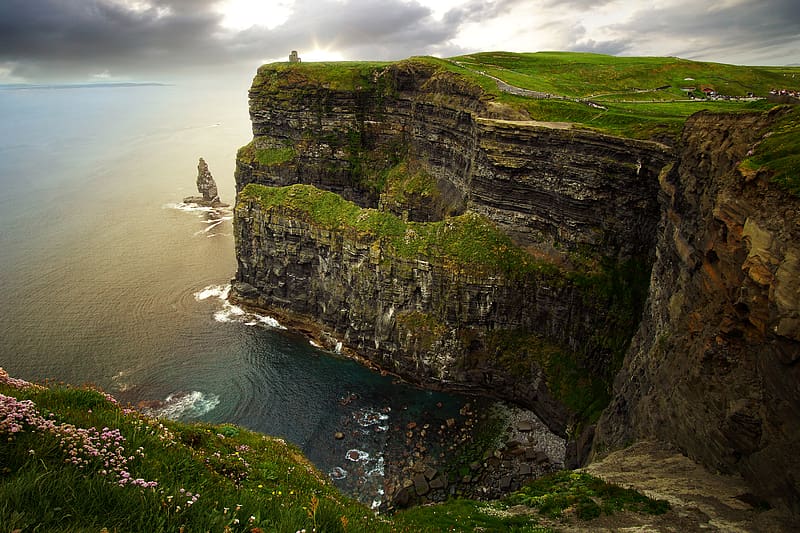 Sea, Coast, Ocean, , Cliff, Ireland, Cliffs Of Moher, HD wallpaper