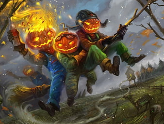 ArtStation  Pumpkin headcharacter art