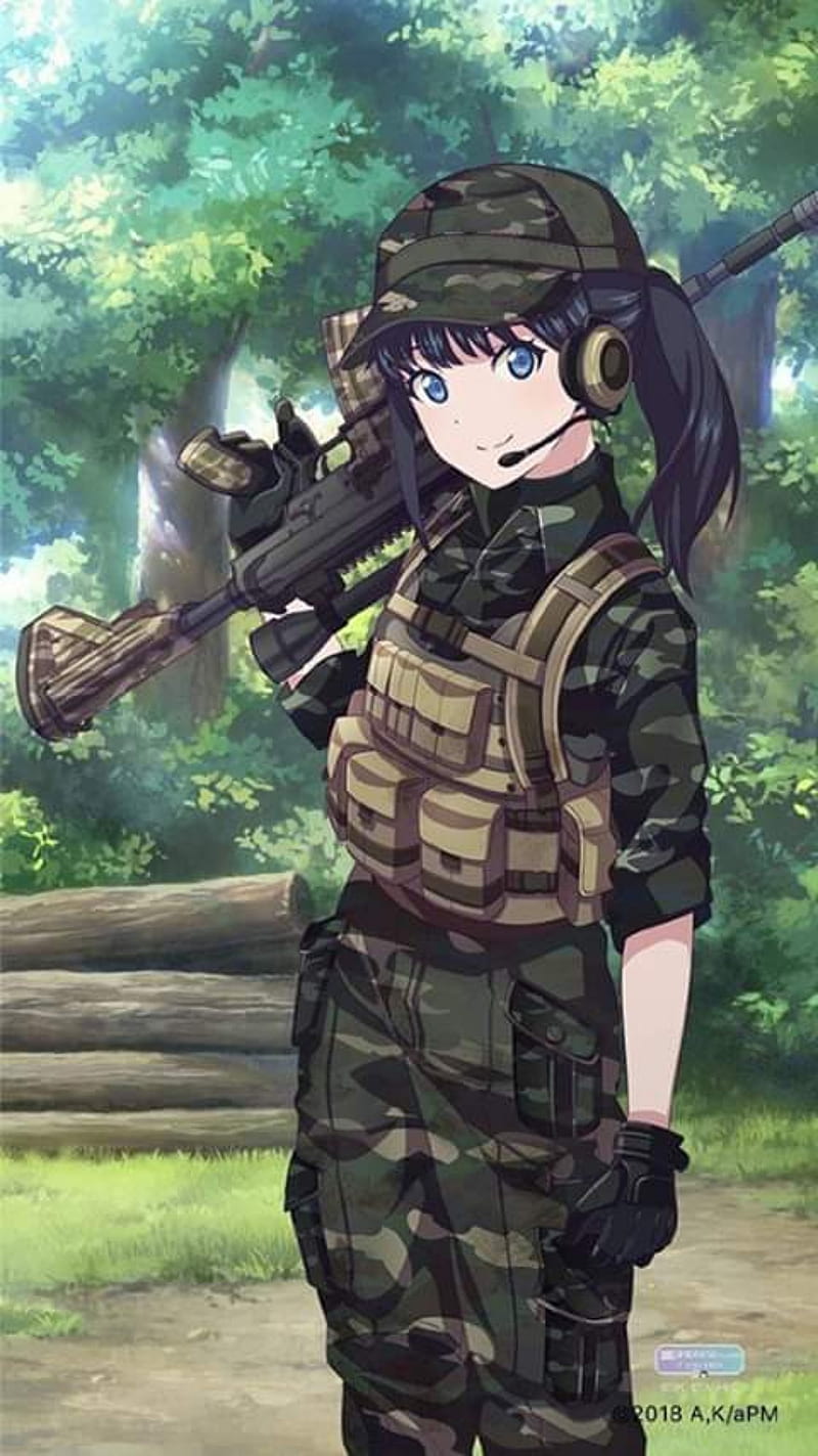 Anime, assassination classroom, cute, girl, gun, HD phone wallpaper