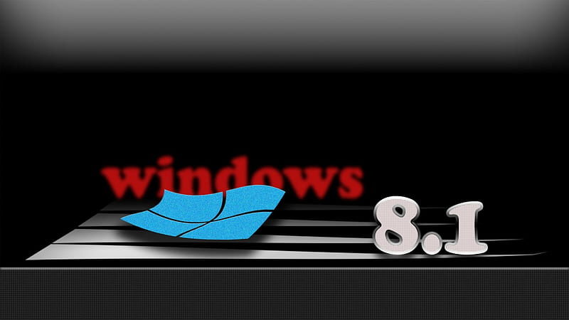 windows 8.1, windows, didis, black, red, HD wallpaper