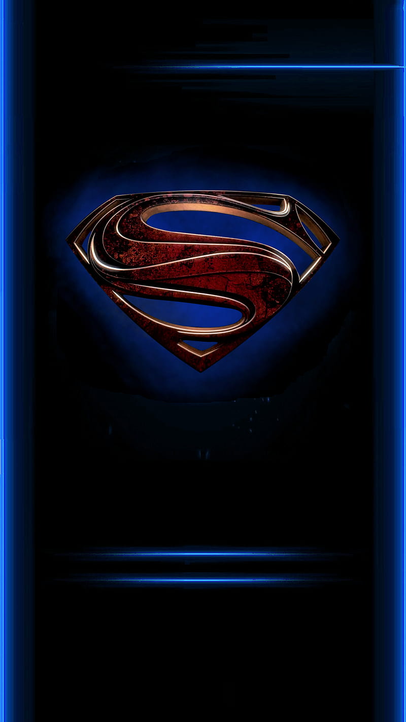 Man of Steel Edge, comics, hero, man of steel, superman, HD phone wallpaper