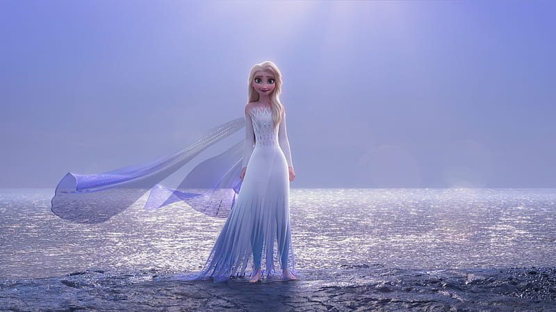 Elsa In Water Background Frozen 2, HD wallpaper | Peakpx