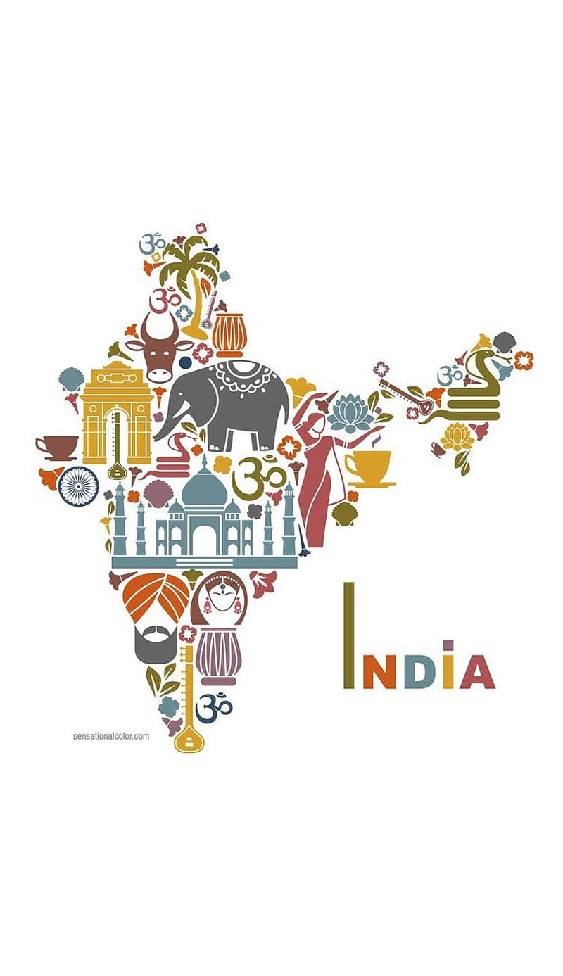 India Incredible, cultural, love, culture, india map, heritage, mahan, map,  indian, HD phone wallpaper | Peakpx