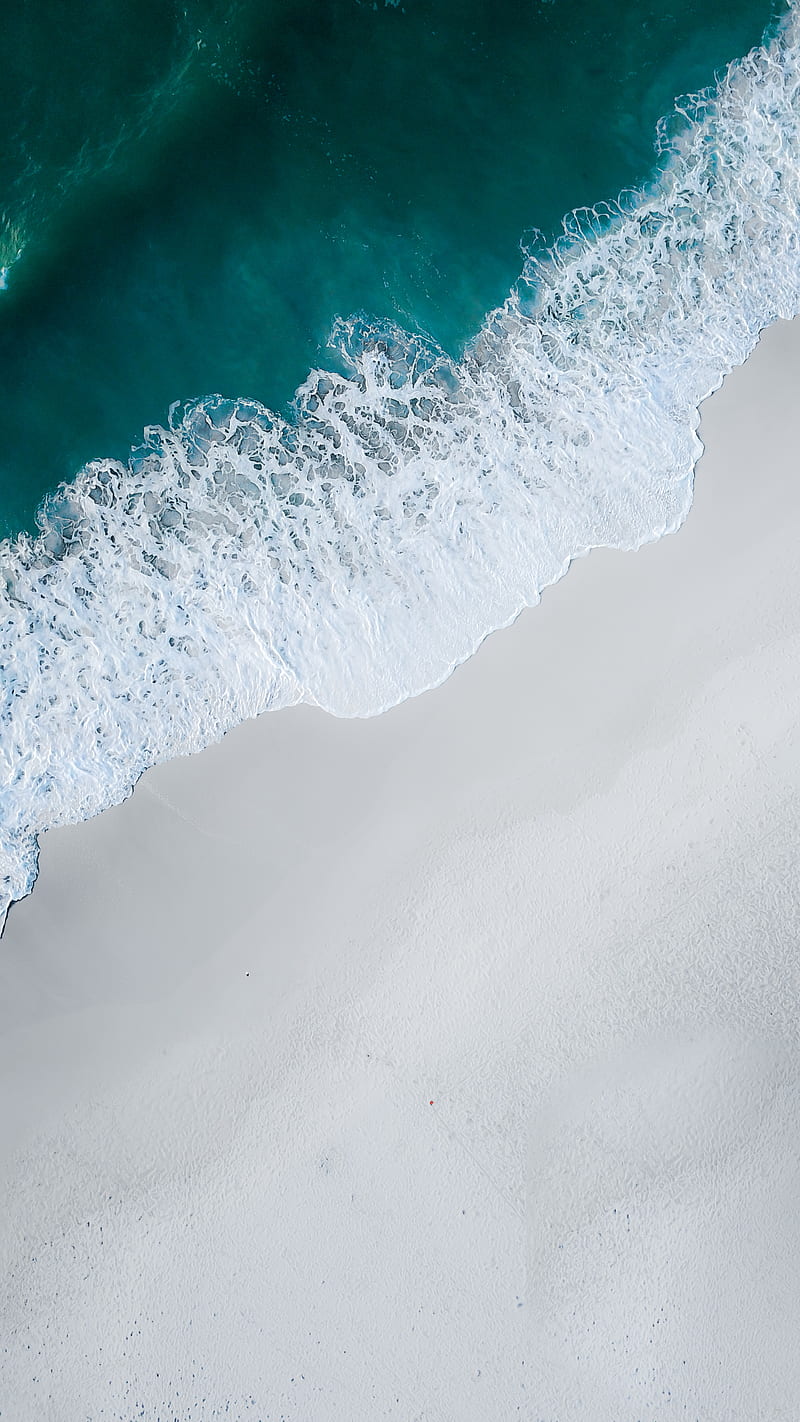 Simplicity, Drone, Morne, ocean, rocks, south Africa, HD phone wallpaper