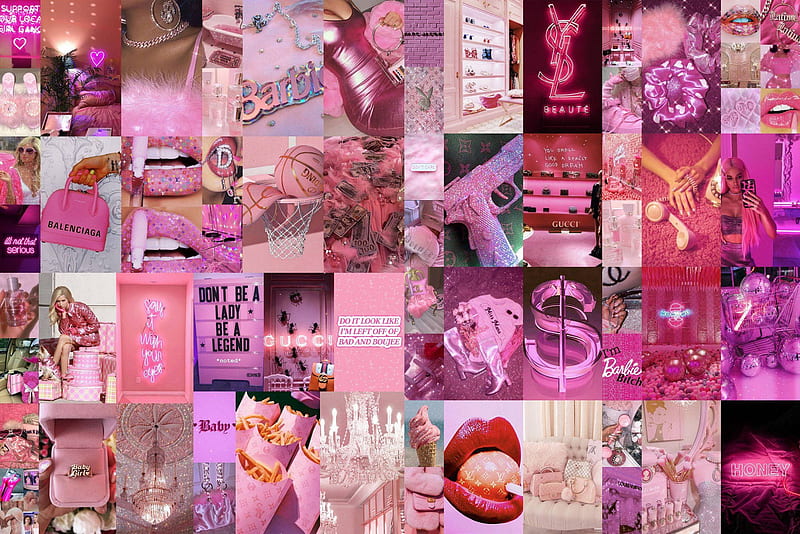 Baddies Aesthetic Feminine Collage, Barbie Baddie Aesthetic, HD wallpaper
