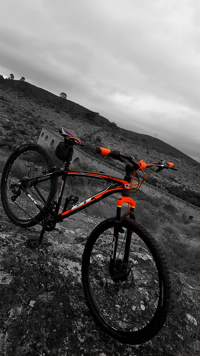 Bike, bicycle, downhill, industrial, mountain, graphy, HD phone wallpaper