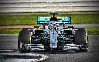Mercedes-AMG F1 W11 EQ Performance, close-up, Lewis Hamilton, 2020 F1 cars, raceway, Formula 1, Mercedes-AMG Petronas Motorsport, new W11, F1, Mercedes-AMG F1 2020, F1 cars, Lewis Hamilton on track, HD wallpaper