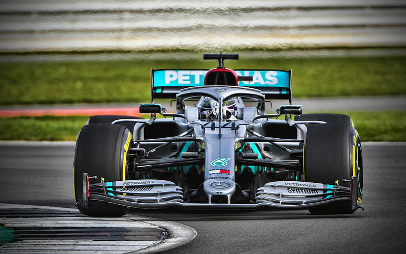 Mercedes-AMG F1 W11 EQ Performance, close-up, Lewis Hamilton, 2020 F1 cars, raceway, Formula 1, Mercedes-AMG Petronas Motorsport, new W11, F1, Mercedes-AMG F1 2020, F1 cars, Lewis Hamilton on track, HD wallpaper
