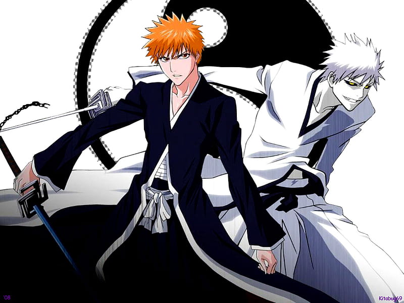 HD wallpaper: Bleach anime wallpaper, Hollow Ichigo, Ichigo Kurosaki,  Zangetsu (Bleach)