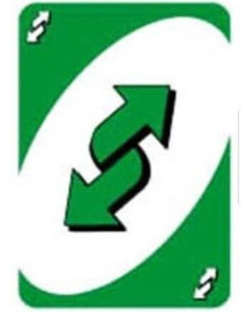 UNO reverse card - green | Sticker