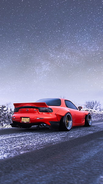 HD wallpaper Mazda RX7 FD Japanese cars JDM beach clouds red cars   Wallpaper Flare