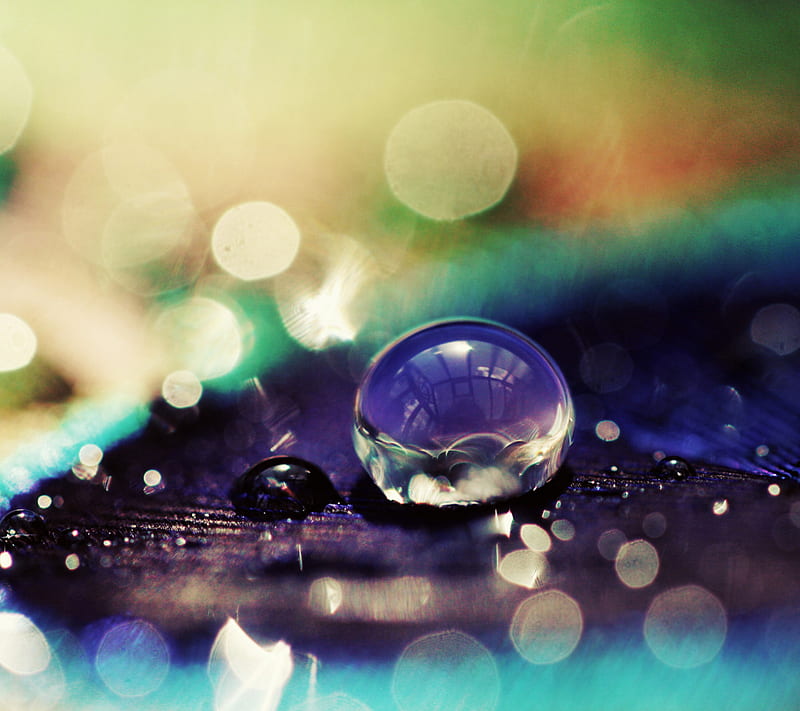 Amazing Water Drop, bokeh, HD wallpaper | Peakpx