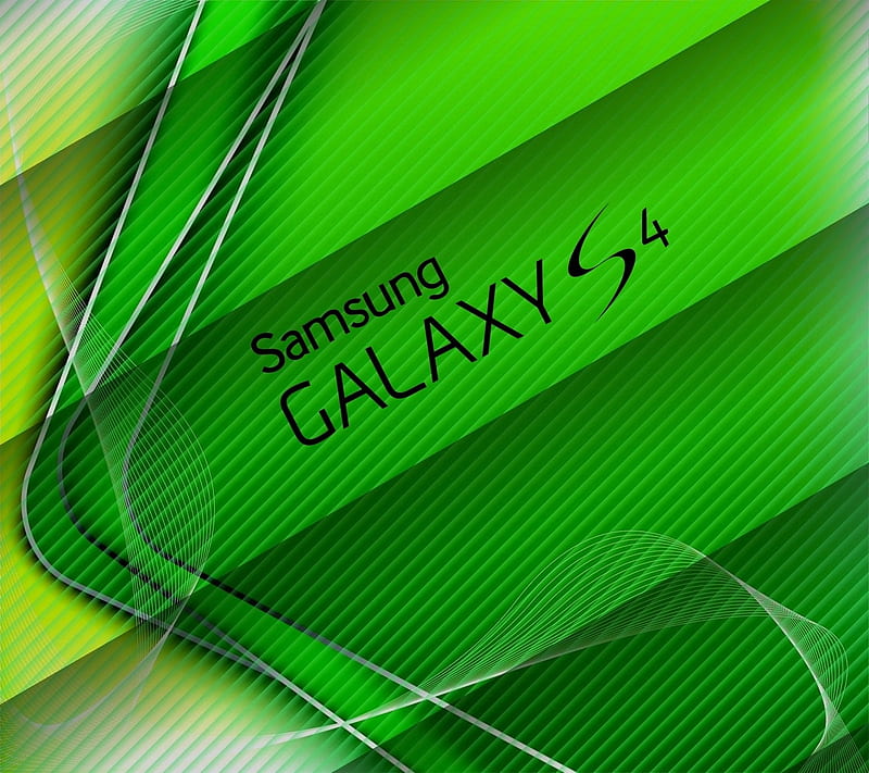 galaxy s4, galaxys4, green, logo, samsung, strips, HD wallpaper