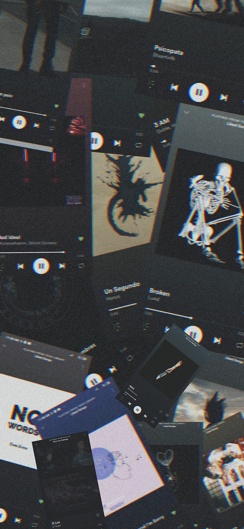 Spotify, collage, music, HD phone wallpaper