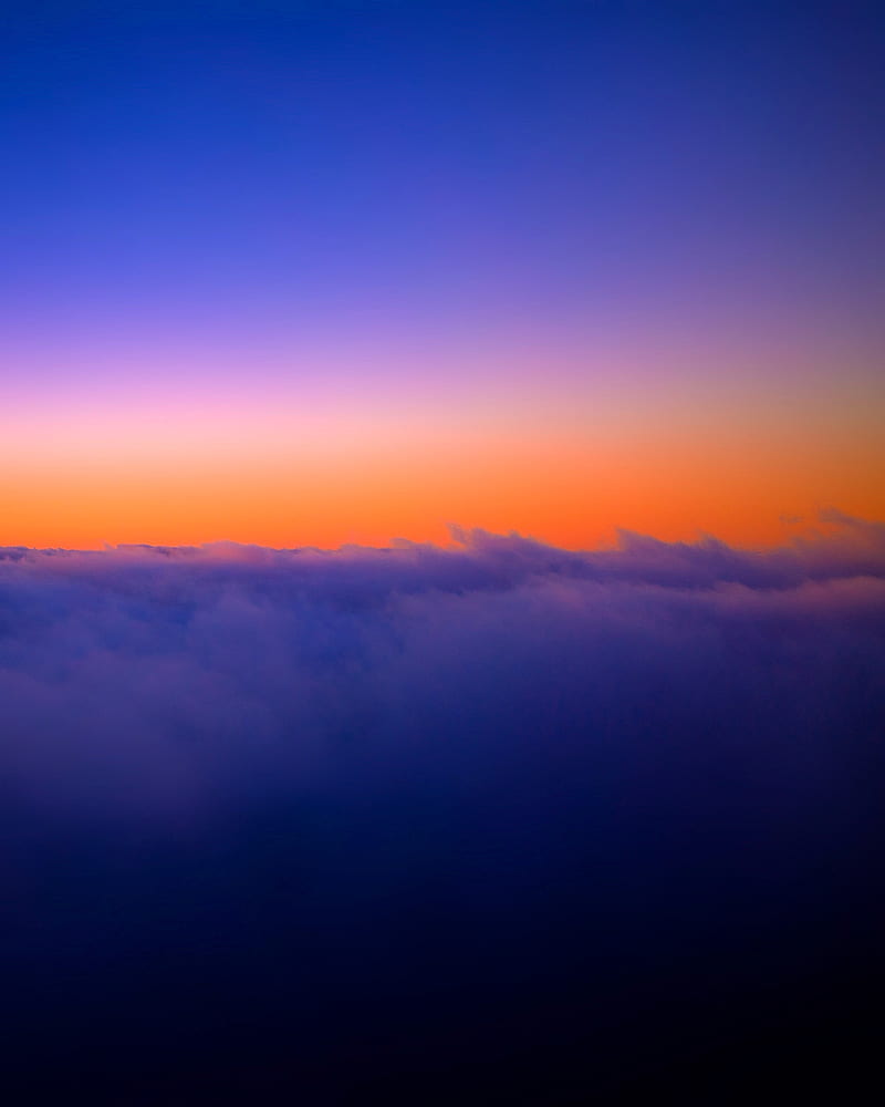 sky, clouds, height, sunset, twilight, HD phone wallpaper