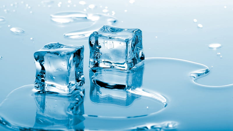 Water And Ice Cubes Ice Cube, HD wallpaper
