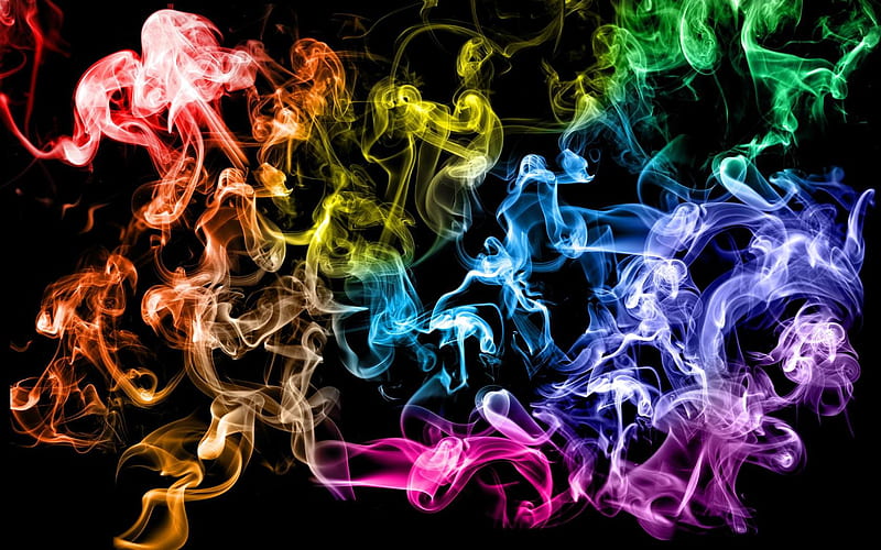 Smoke . jpg, hazey, rainbow, smoke colors, HD wallpaper | Peakpx