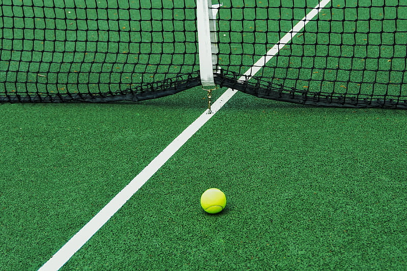 tennis, court, net, ball, sport, HD wallpaper