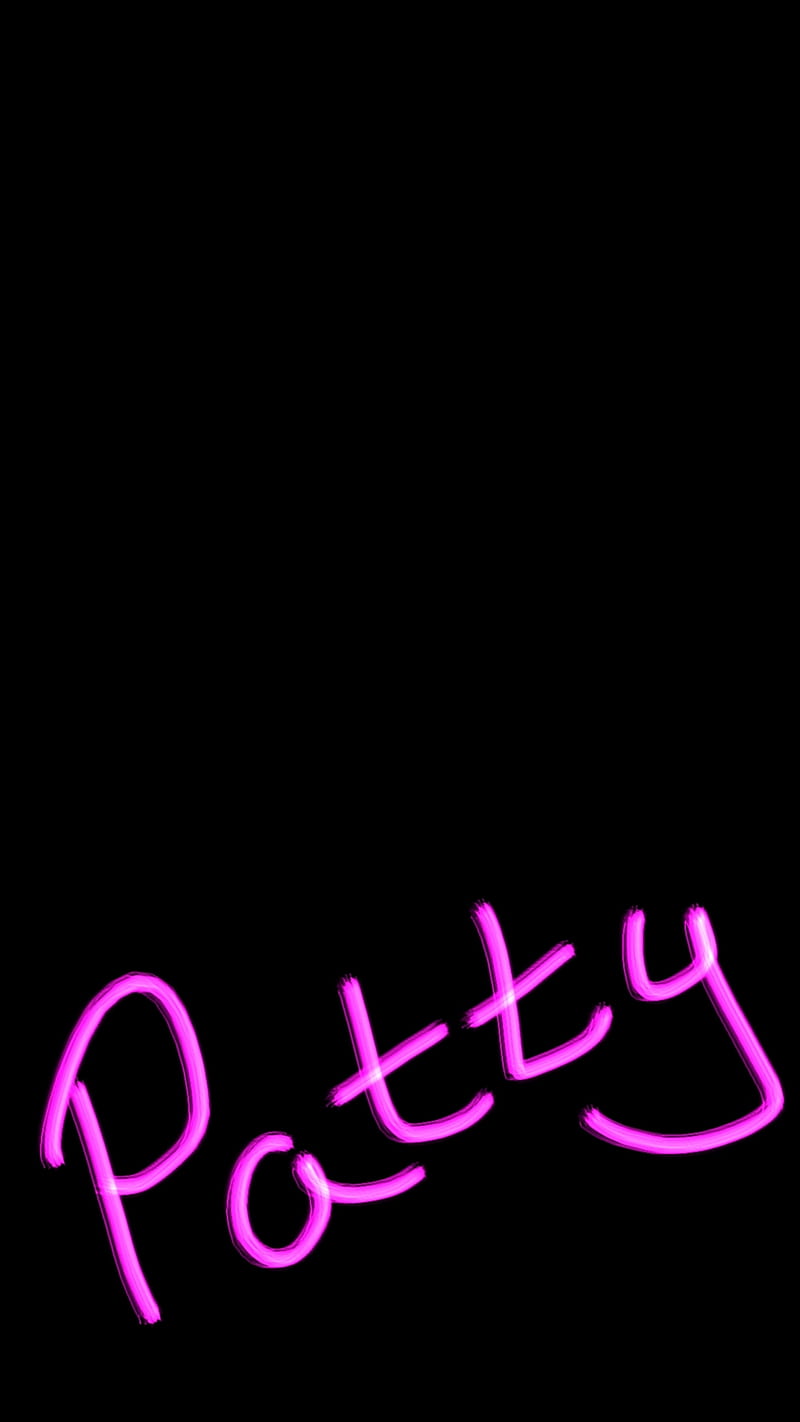 Patty, black, girl, loveurhunny, name, neon, person, pink, woman, write, HD phone wallpaper