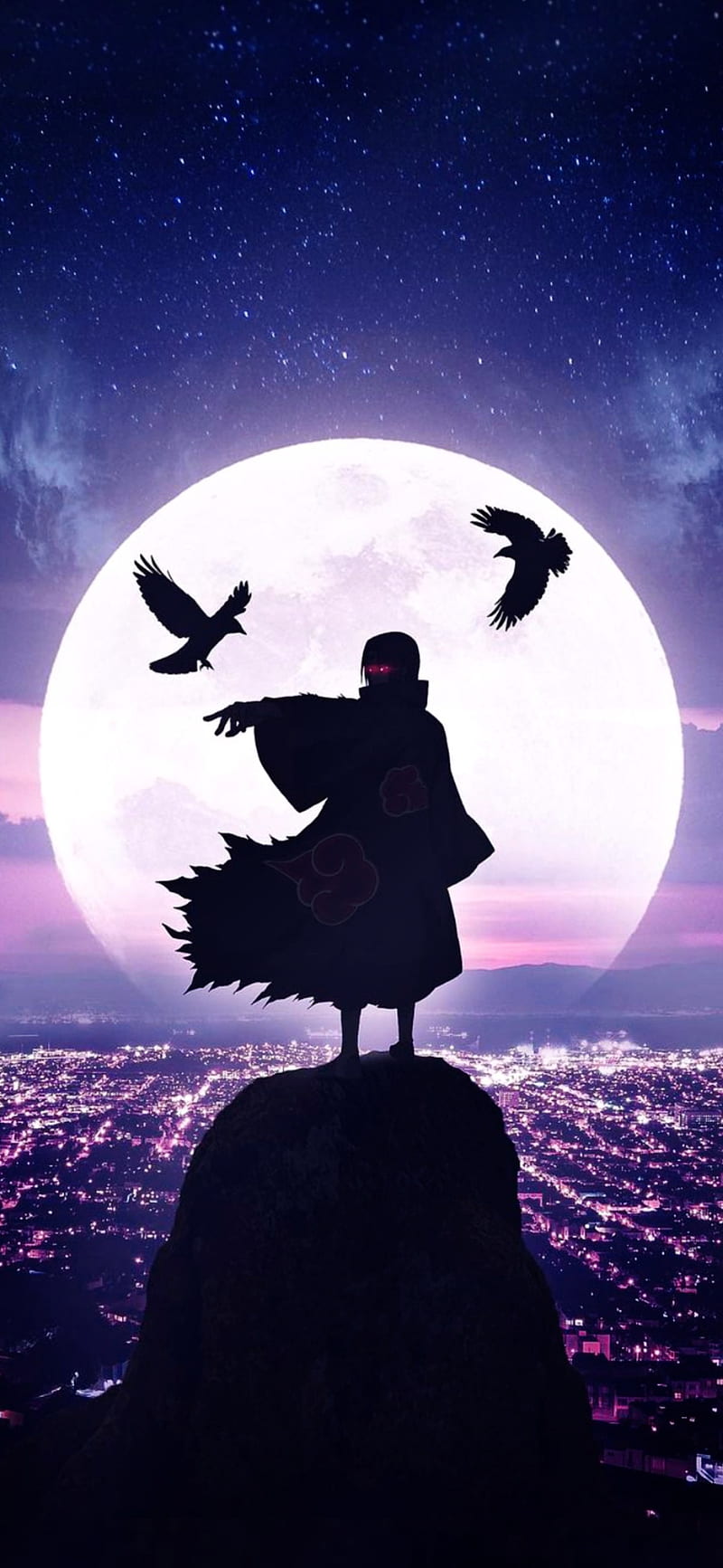 Itachi at the moon wallpaper by Narutowpp  Download on ZEDGE  8597