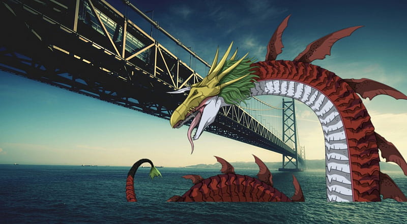 Megaseadramon Appears, TV Series, Digimon Adventure, Anime, Digimon, Megaseadramon, HD wallpaper