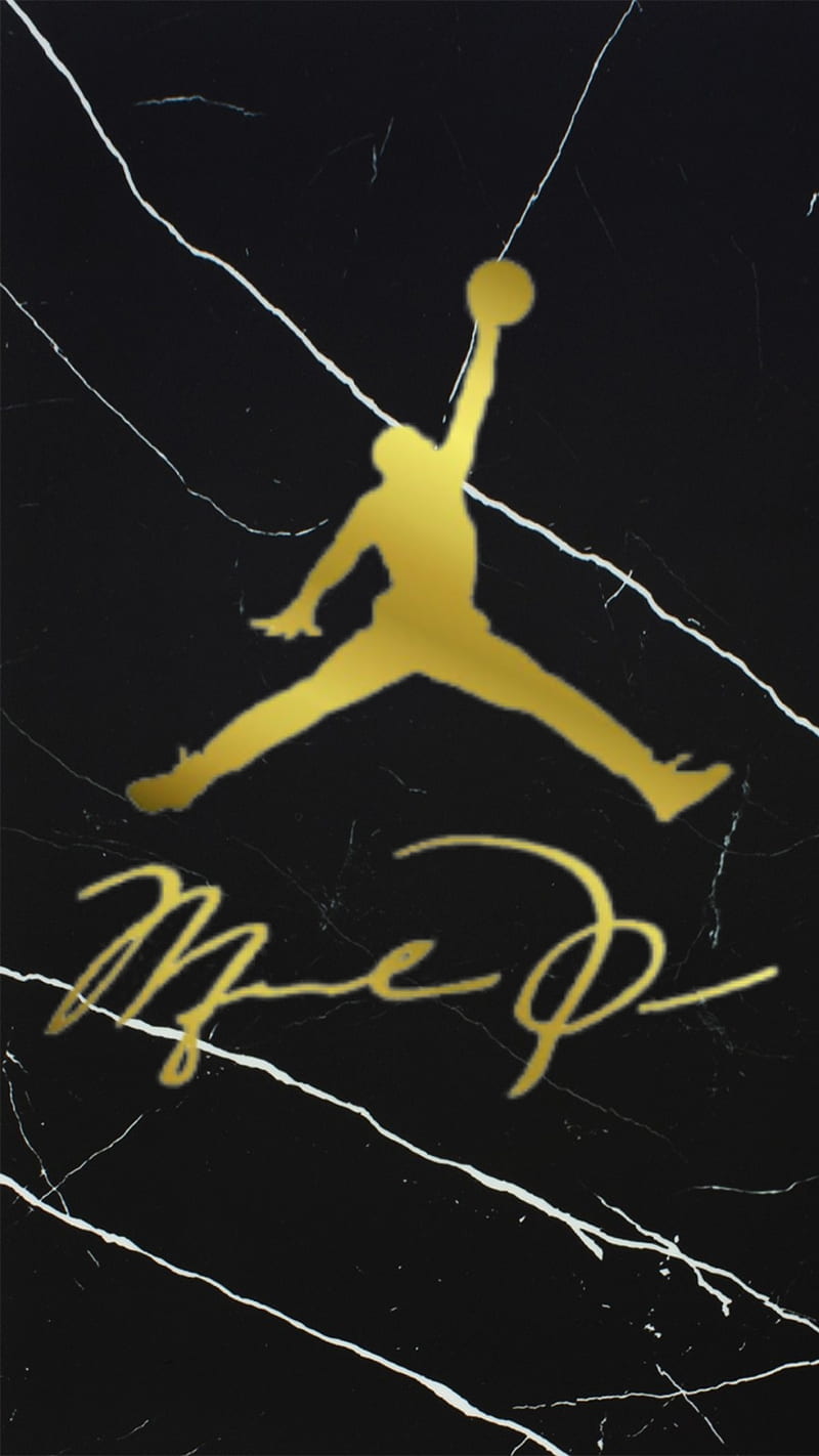 Air Jordan Gold, 23, air jordan, basketball, iphone, logo, samsung, sport, esports, HD phone wallpaper
