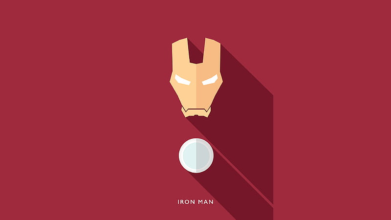 Iron Man Minimalists , iron-man, superheroes, minimalism, minimalist, artist, artwork, digital-art, behance, HD wallpaper