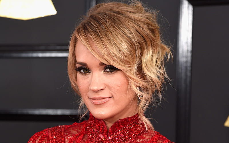 Carrie Underwood, portrait, beauty, american singer, superstars, blonde, HD wallpaper