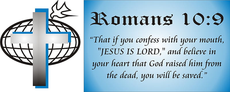 Romans-10 9 JESUS IS LORD, romans-10 9, bible verse, jesus is lord, HD wallpaper