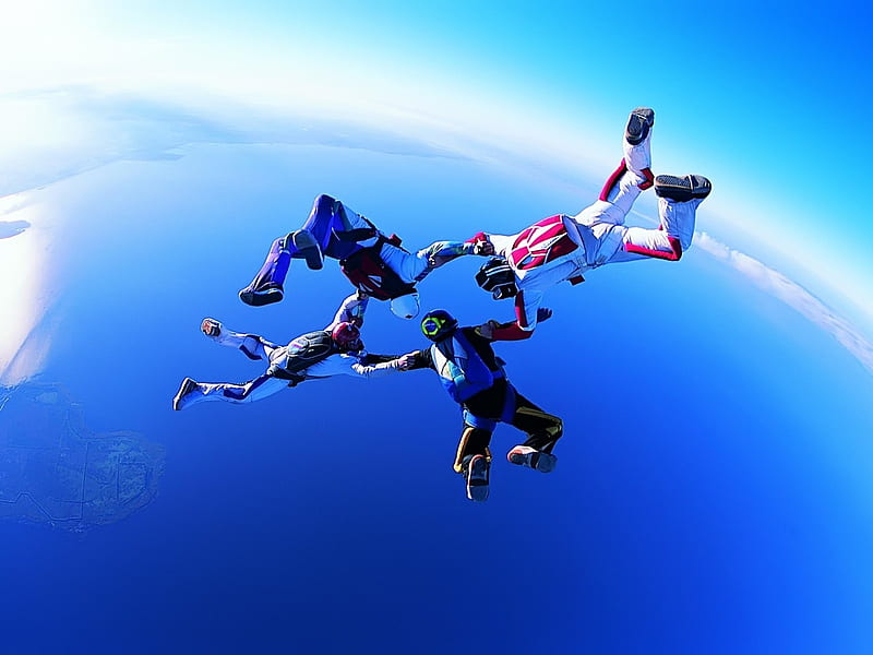 Skydiving-sport theme graphy, HD wallpaper