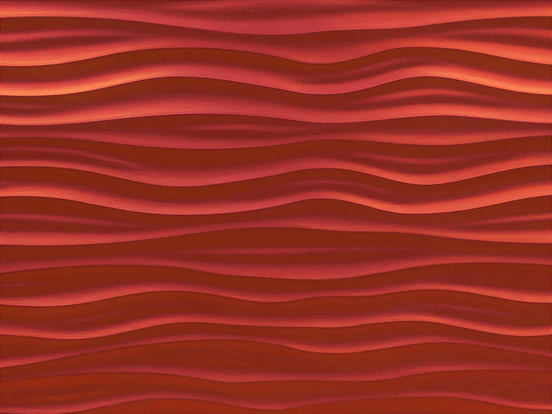 waves, surface, texture, red, HD wallpaper