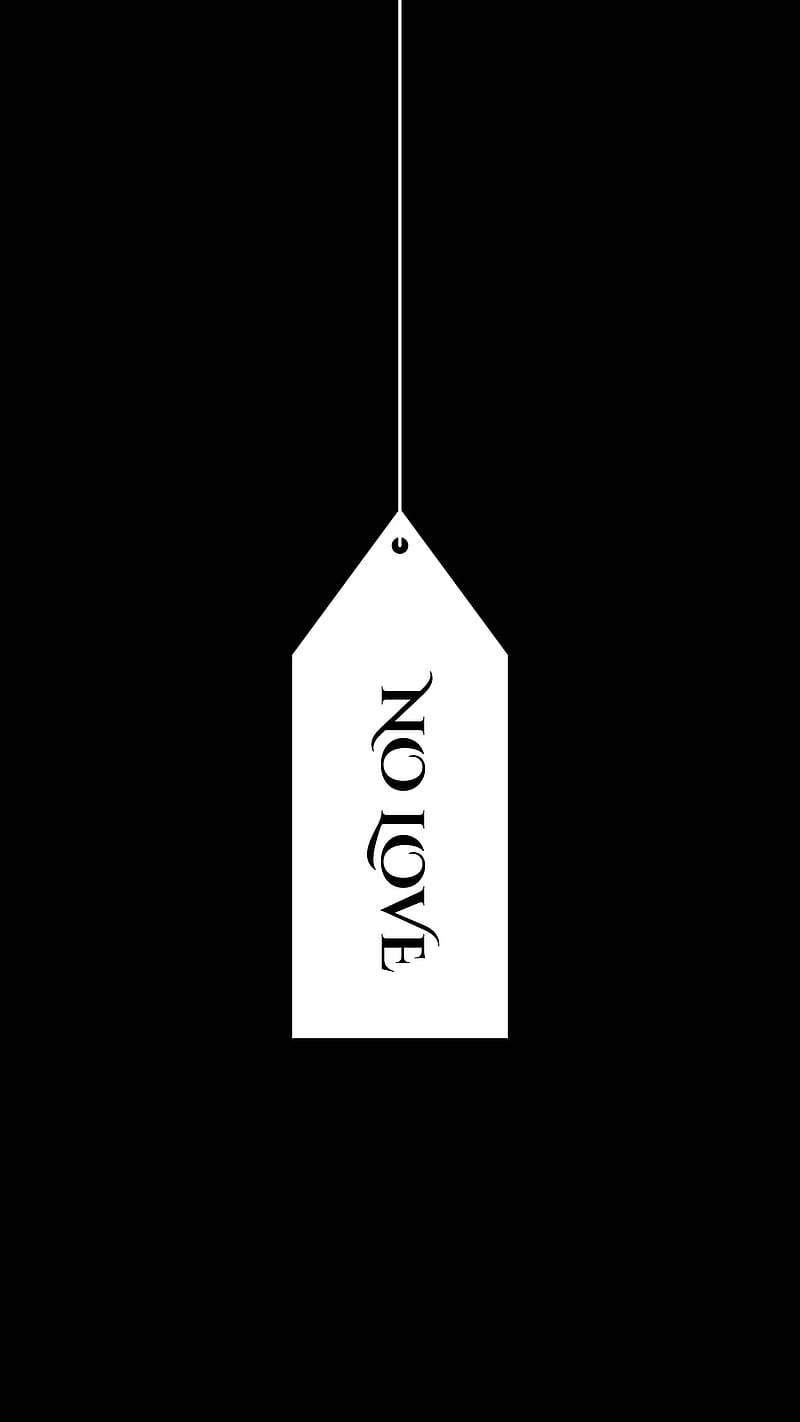 No love tag , New latest, bonito, black, desenho, no love, price, white, HD phone wallpaper