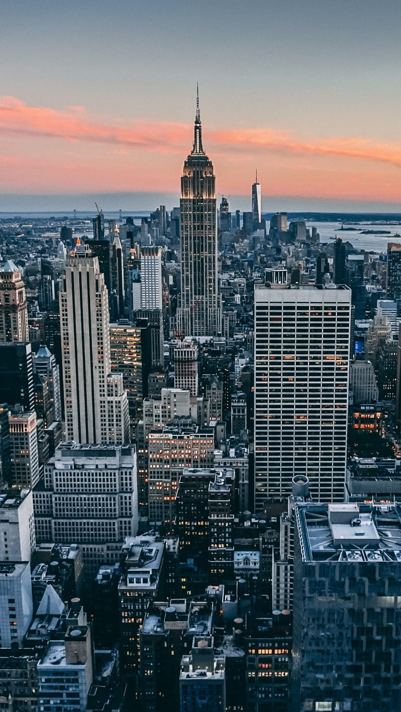 Empire State, building, newyork, HD phone wallpaper
